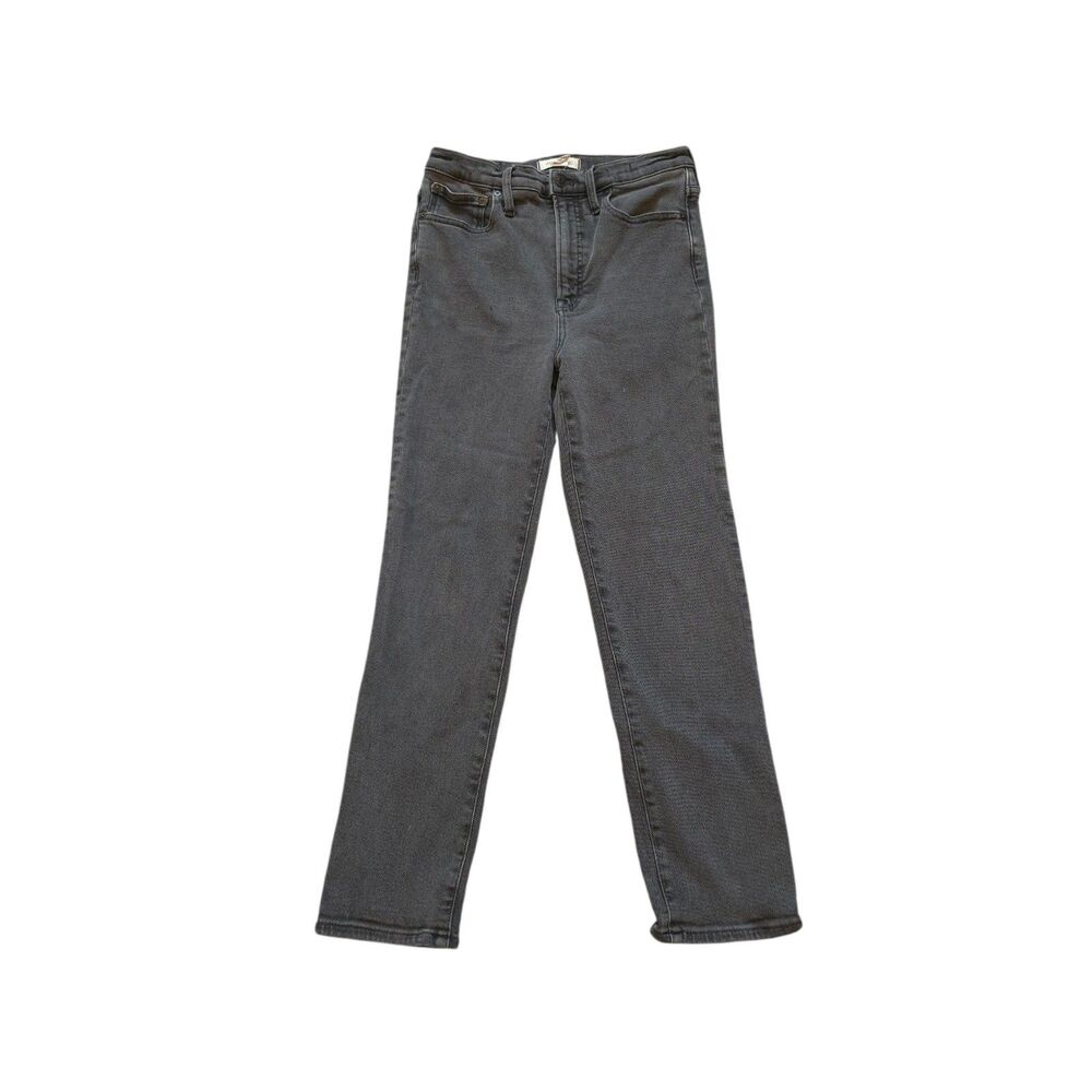 Madewell Perfect Vintage Faded Black Jeans Size 29 High Rise Cropped GUC